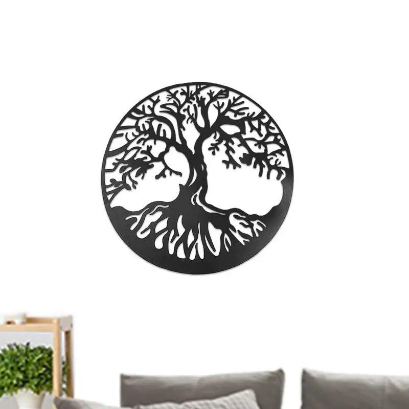

Металлическое настенное украшение «Древо жизни», настенное украшение из нержавеющей стали для дома и сада