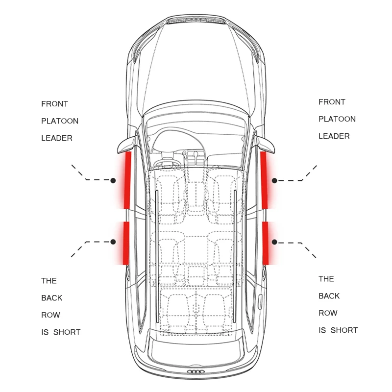 4 шт. для Toyota Land Cruiser 100 LC100 J100 1998 1999 2000 2001 - 2002 2003 2004 2005 2006 2007 Накладка на порог