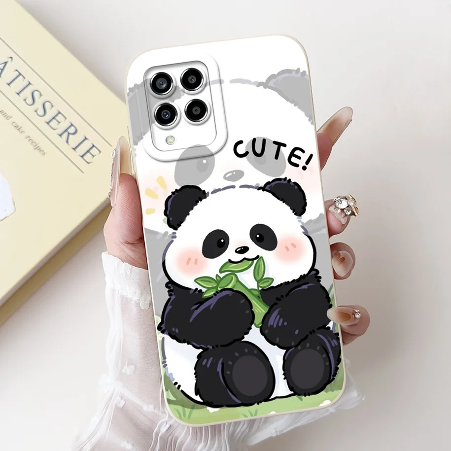 Чехол для Samsung M33 M53 Женский задняя крышка защиты фотокамеры мягкий чехол Galaxy M 33 53