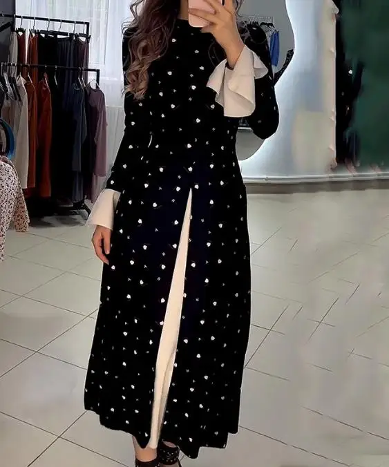 

Женское Повседневное платье, Элегантное Длинное свободное платье на осень, 2023