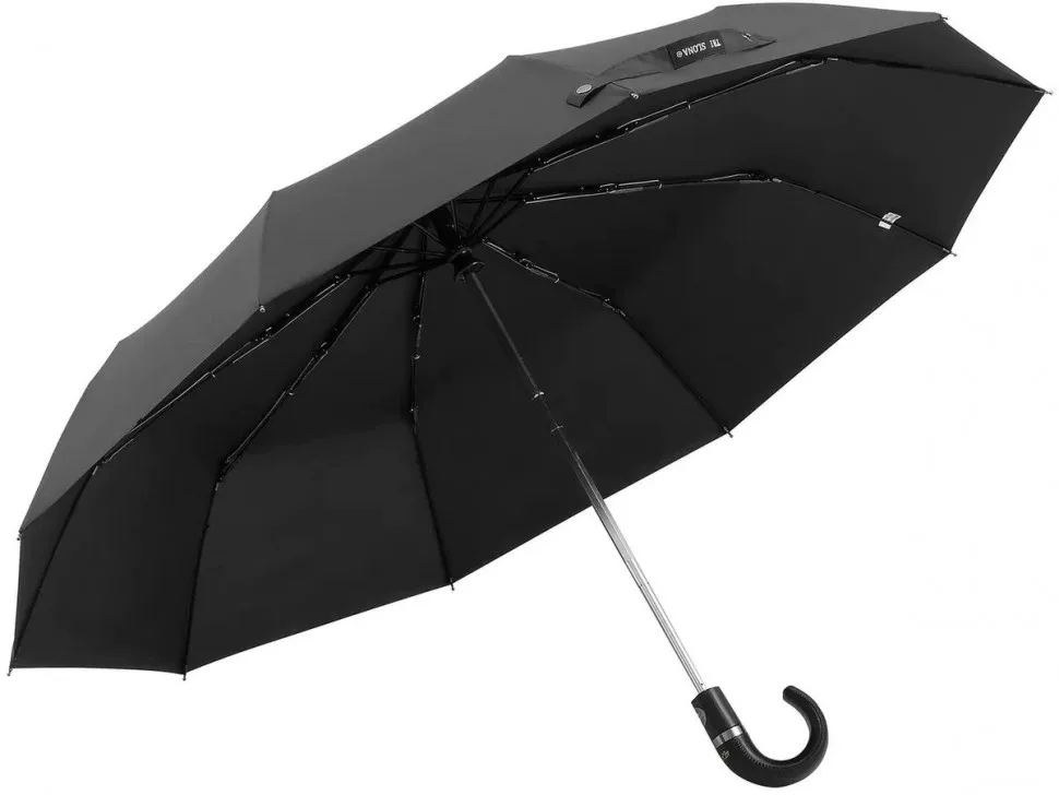 Зонт мужской Три Слона M8100 10 спиц полный автомат ручка крюк кожа |