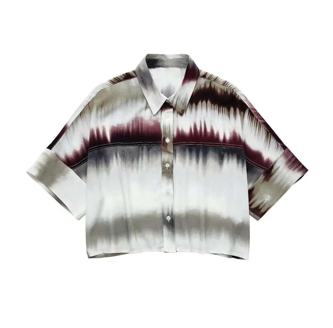 

A.D.EAST-In spring, autumn tie-dye women long sleeve shirt fashion-L15Q858045