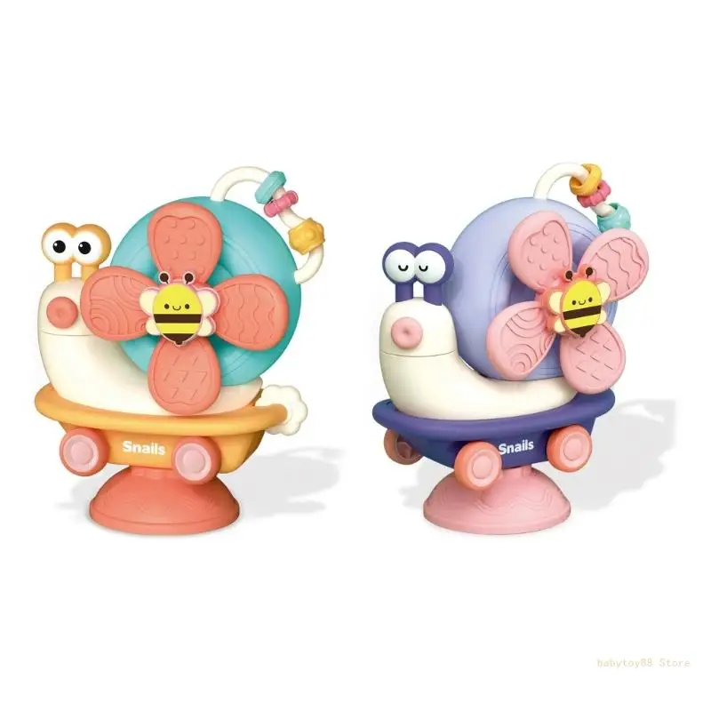 

Y4UD Waterproof Suction Cup Fidgets Spinner Toy Release Stress and Anxiety Kids Sensory Spinning Toy for Toddlers Bathing