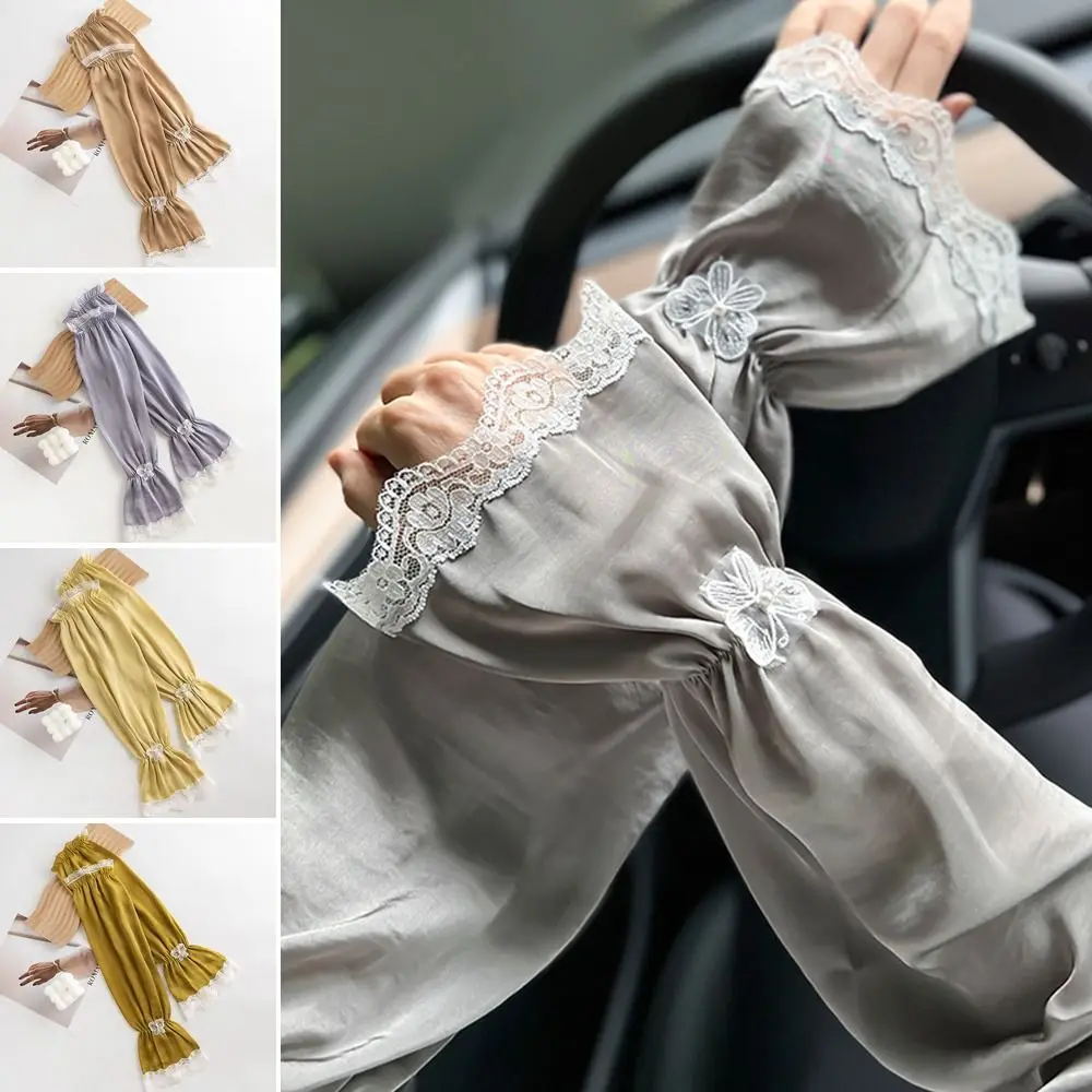 

Fashion Outdoor Summer Anti-UV Sunscreen Gloves Ice Sleeve Protective Arm Sleeve Riding Driving Gloves