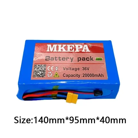 10S2P 36 В 20 Ач 18650 литиевый аккумулятор 800 Вт 20000 мАч 42 В автомобильный ультратонкий портативный аккумулятор с BMS