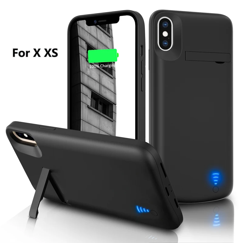 

6000mAh External Battery Charger Case For iPhone X XS XR XS Max Charging Case Portable Mobile Phone Housing For Powerbank Cover