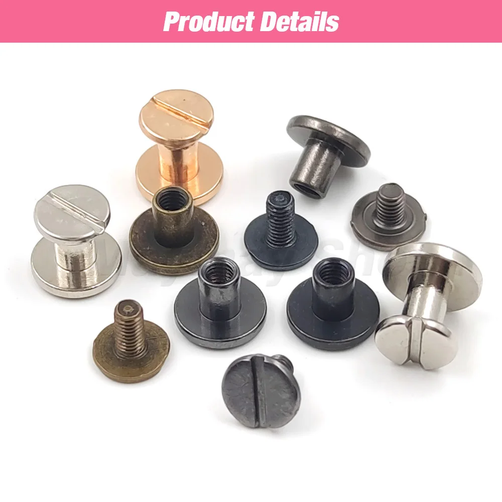 10 комплектов металлический винт с заклепками для ногтей в Чикаго двойной
