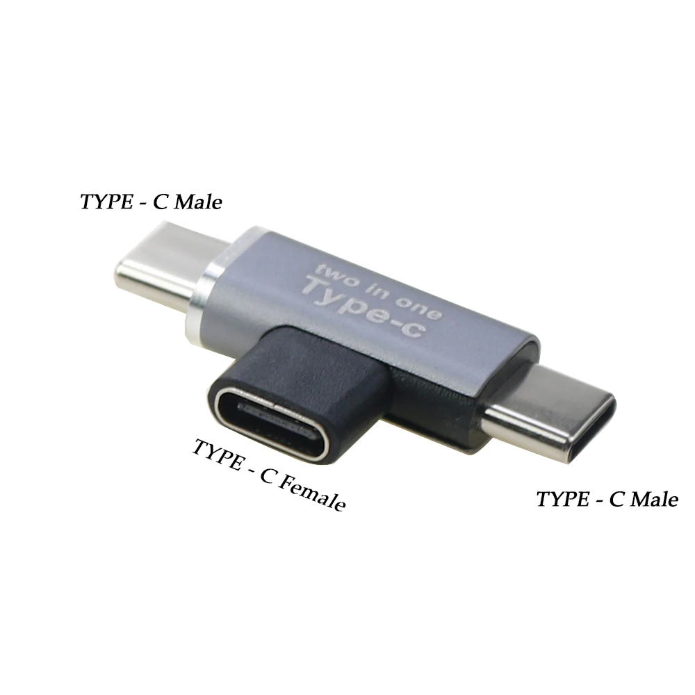 

1 шт. адаптер Type-C к микро-адаптеру Type-C male one out two T-образный адаптер для освещения