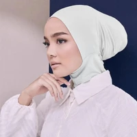 modal women under scarf turban hat color hijab cap to muslim ready islamic wear stretch 2022new dropship bonnet hijab soft g7j0