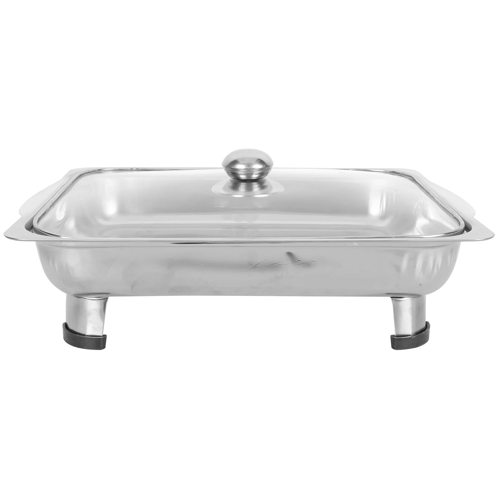 

Stainless Steel Dish Tray Buffet Food Holder Covered Buffet Tray Multi-function Buffet Tray