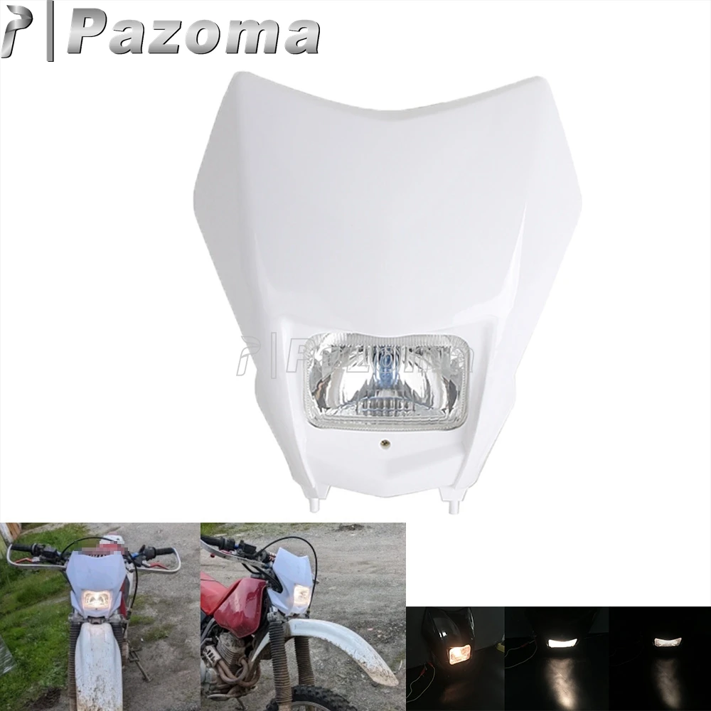 

Универсальный обтекатель фар для мотокросса Supermoto для Honda CRF150F CRF230F CRF 250 450 R F L Enduro, маска передней фары