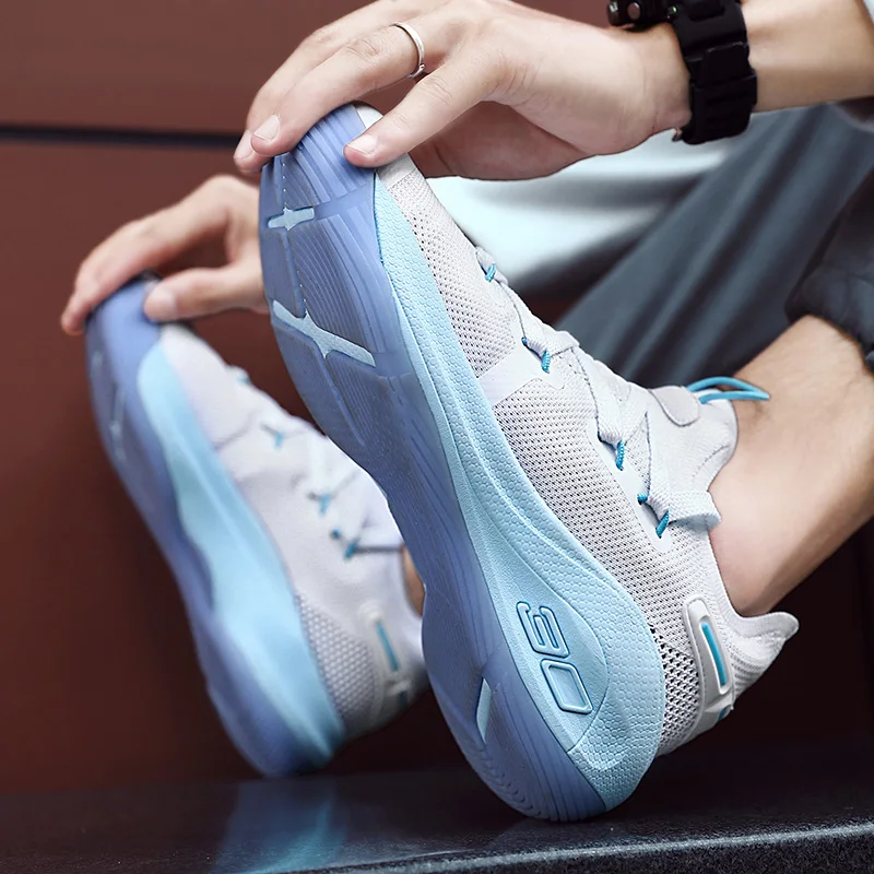 New Men Basketball Shoes Professional Outdoor Sport Training Shoes Breathable Non-slip Basketball Boots Athletic Rebound Sneaker