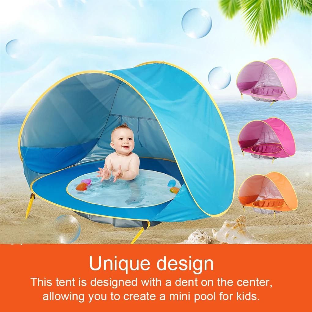 Детская складная палатка из полиэстера навес от солнца фототент для плавания