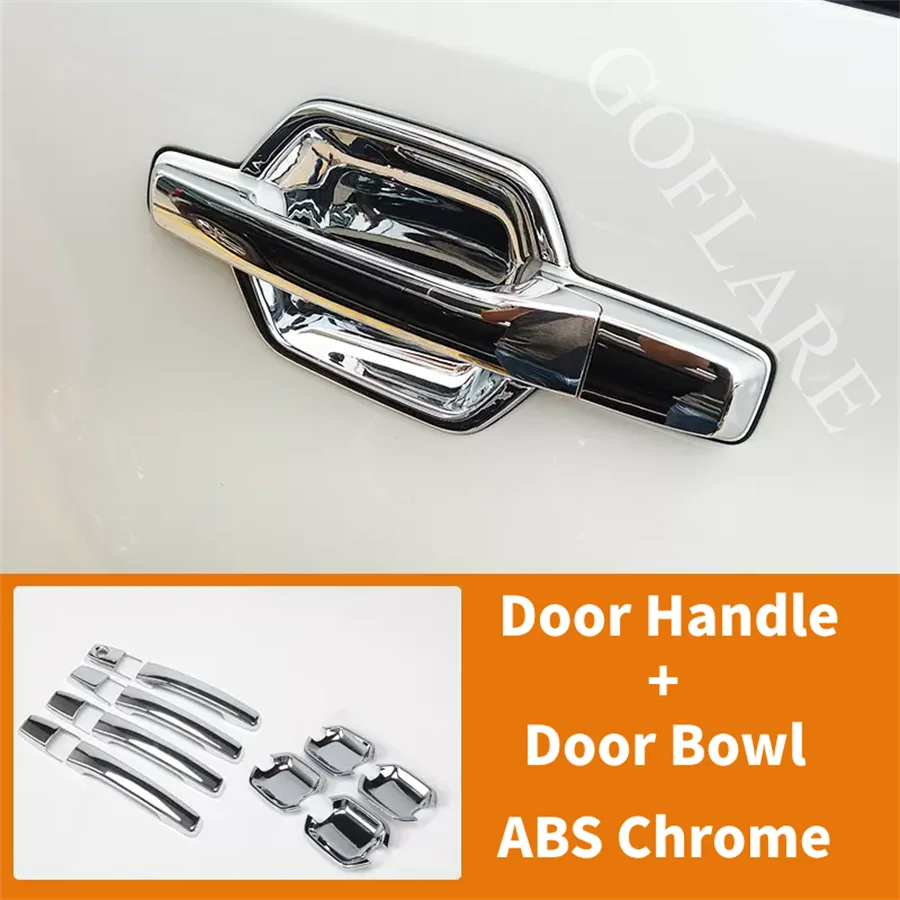 Аксессуары для Mitsubishi Pajero V80 V93 V95 V97 V98 2007-2021 хромированные внешние дверные ручки