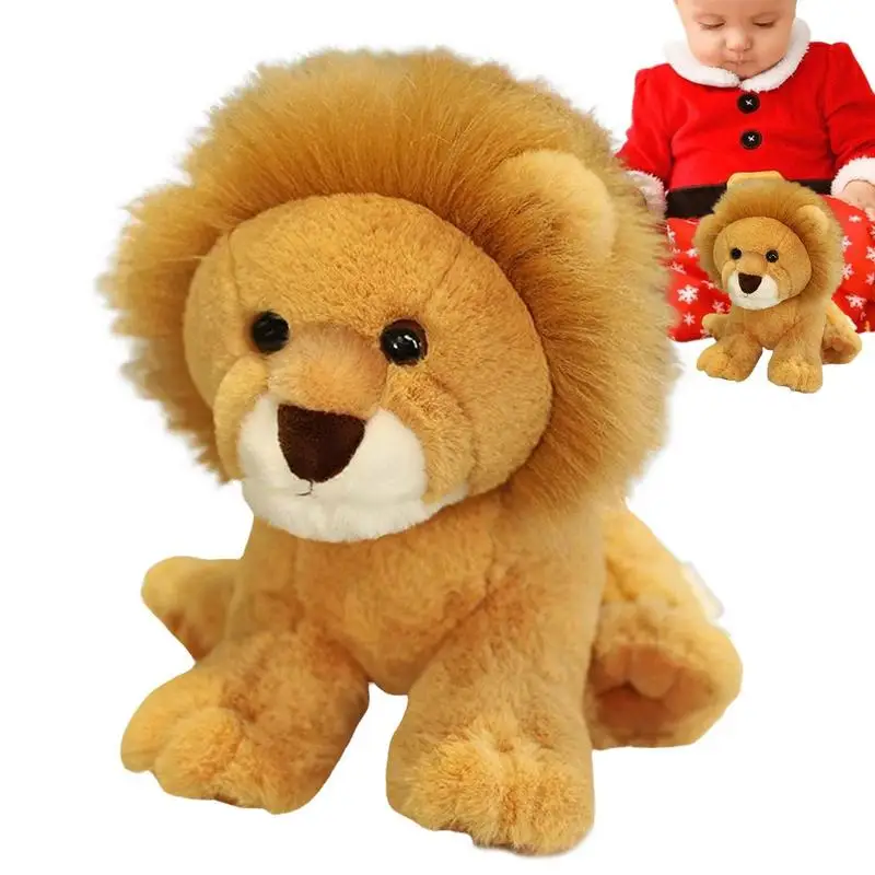 

Simulation Lion Plush Toys Home Decor Cute Stuffed Animals Dolls Soft Pillow Cushion Sleeping Companion Toys For Kids Boys Girls