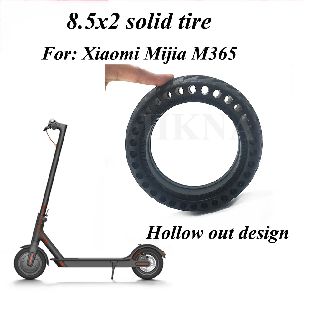 

8 1/2x2 Explosion-proof Solid Tire 8.5x2 Inch Hollow Tires for Xiaomi Mijia M365 Modified Non Pneumatic Tyre