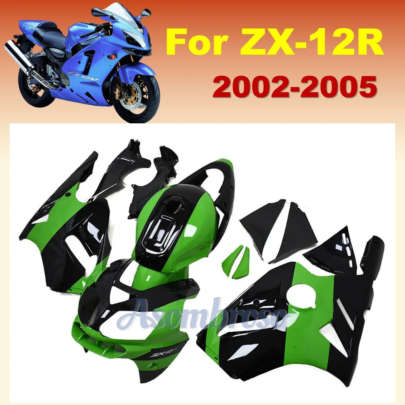Обтекатель для мотоцикла Ninja ZX12R 2002 2003 2004 ZX-12R ZX 12R 02 03 04 05 литье под давлением