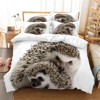 3d hedgehog bedding set queen bedding duvet cover set bedding set bed cover cotton queen bedroom bed cover set bed set bedding