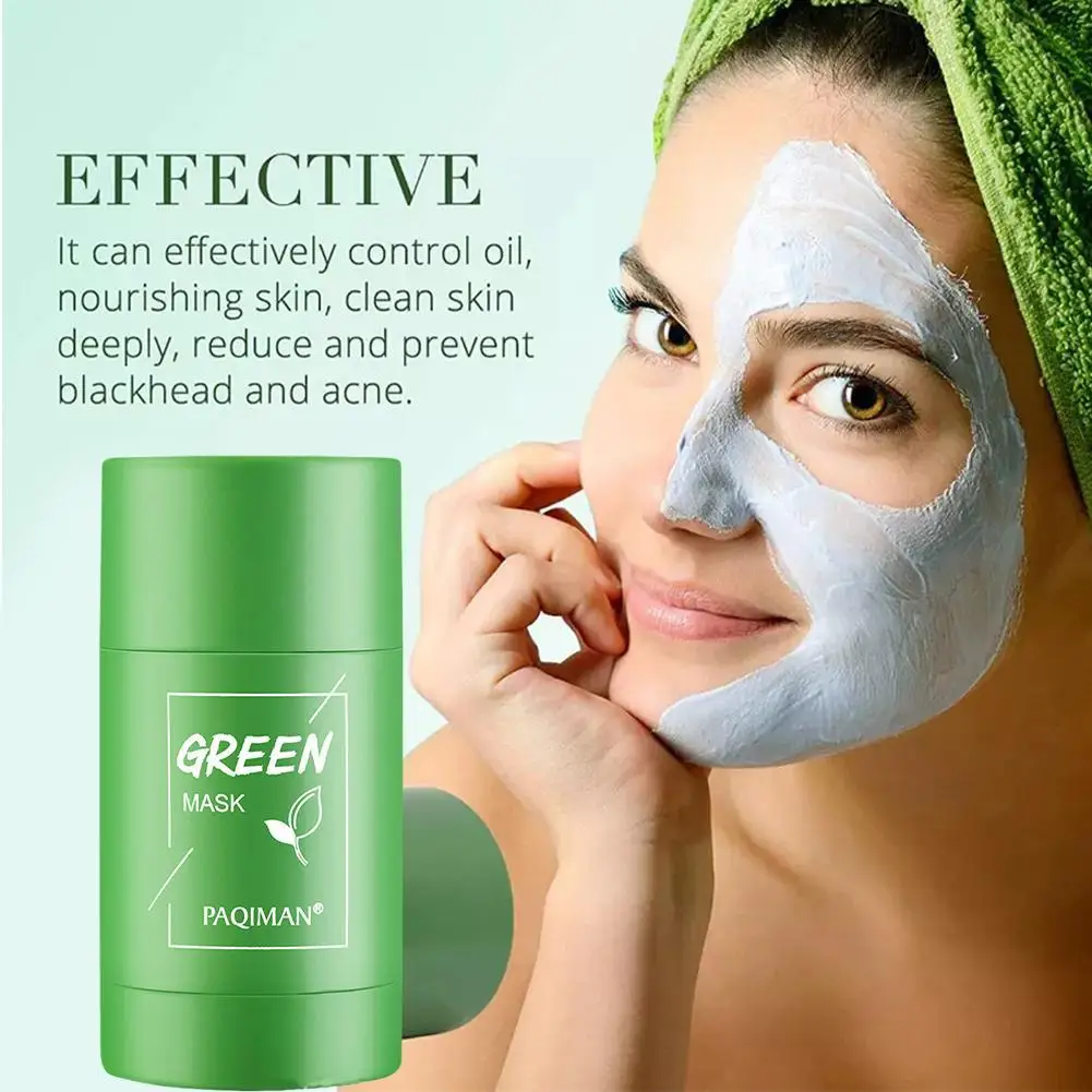 

Green Tea Cleanser Mask Smudge Type Mud Film Shrinks Pores Deep Cleansing Removes Blackhead Eggplant Mask Body Care