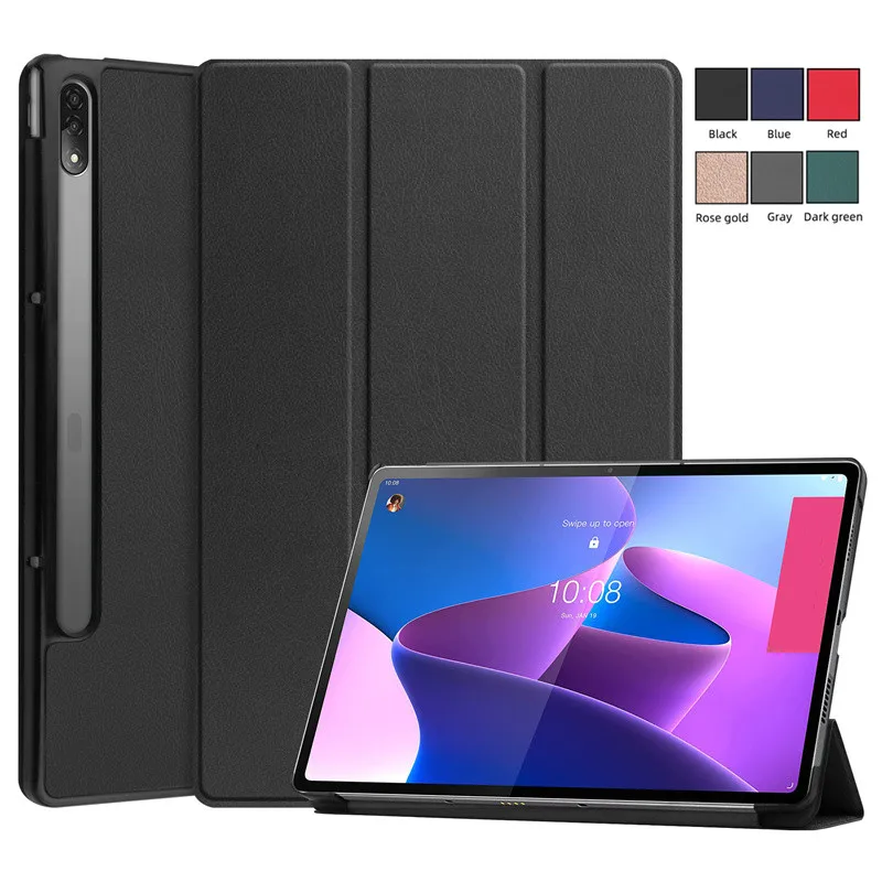 

For Xiaoxin Pad Pro 12.6 inch Tablet Case Kids Magnetic Folding Smart Cover Funda for Lenovo Tab P12 Pro 12.6 Tablet Cover
