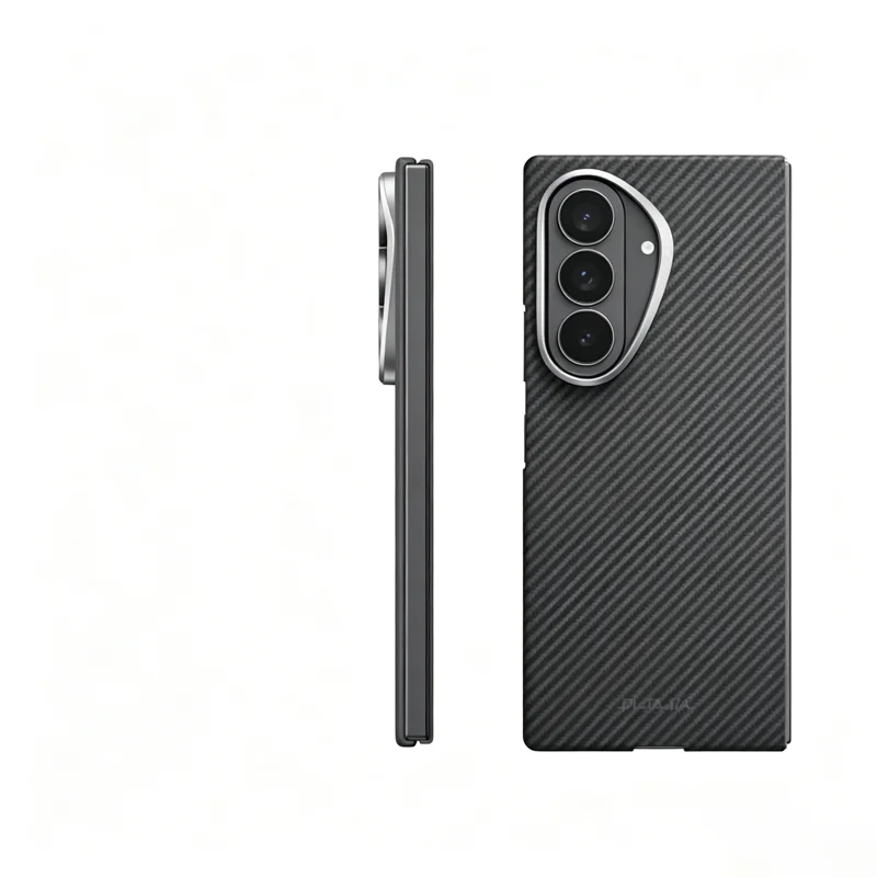 Фото Чехол Pitaka из углеродного волокна для Samsung Z Fold 8 Ultra, кевларовый чехол с поддержкой беспроводной зарядки для SAMSUNG Z FOLD 8 ULTRA №5