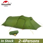 Туристическая палатка Naturehike, портативная, на 3-4 человек