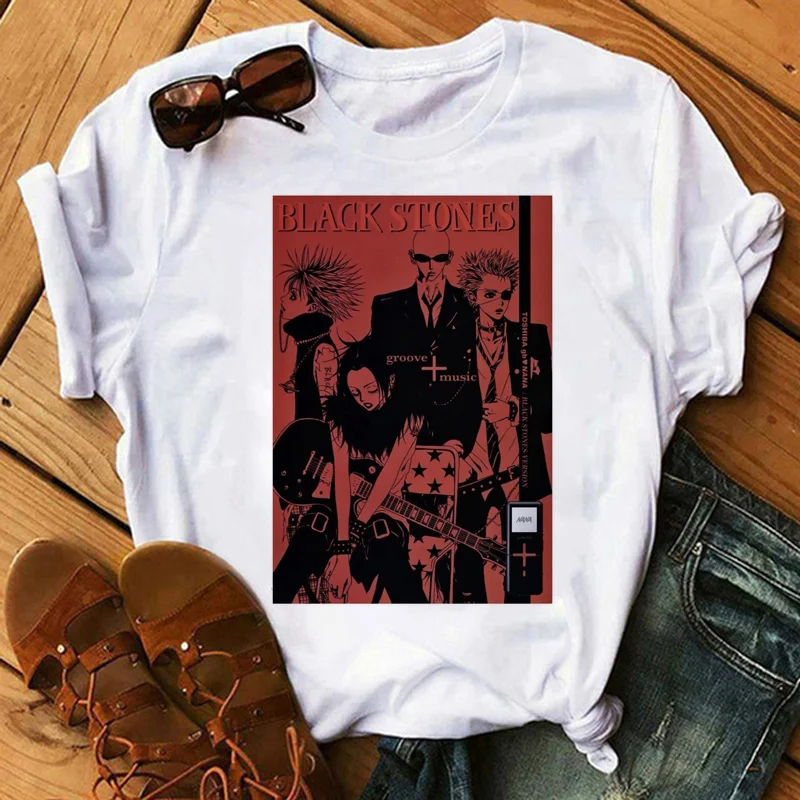 

Женская футболка с принтом манга, Повседневная футболка с принтом, лето 2022