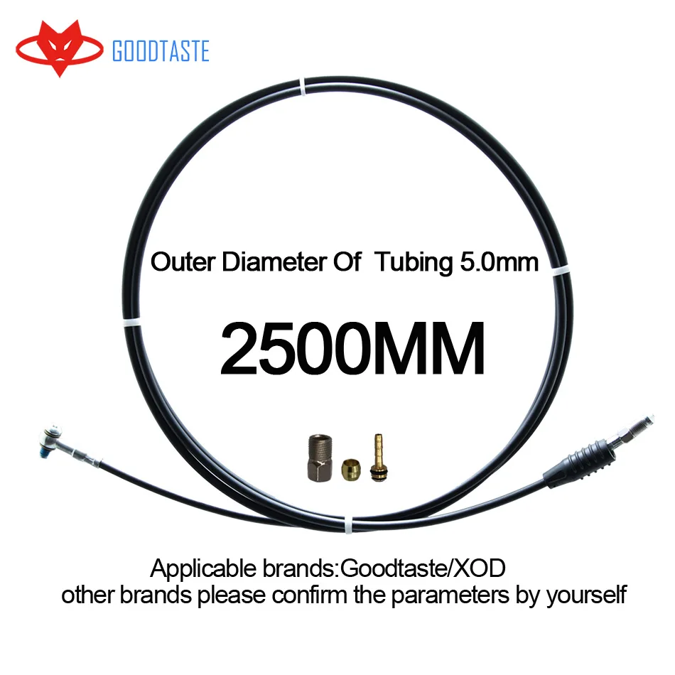 Электрический горный дорожный велосипед гидравлического тормоза аксессуары винты медная втулка игла масла на заказ одношарнирная труба 2500 мм для XOD on.