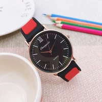 cyd fashion sports young people man women watches high quality contrast color silicone strap wrist watches waterproof clock