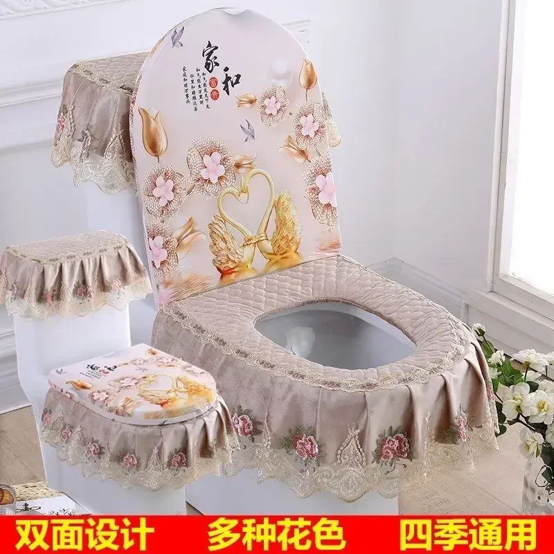 Китайский цветок с рисунком птицы табуретка подушка для сиденья кружевная