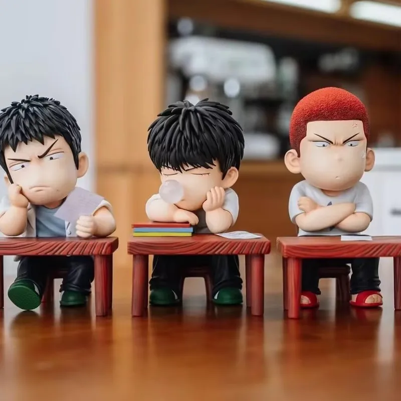 Фото Slam Dunk Shobei Five Tigers тест на макияж мини-статуэтки Q Vision аниме фигурка настольный компьютер украшения детские подарки на день рождения игрушка №5
