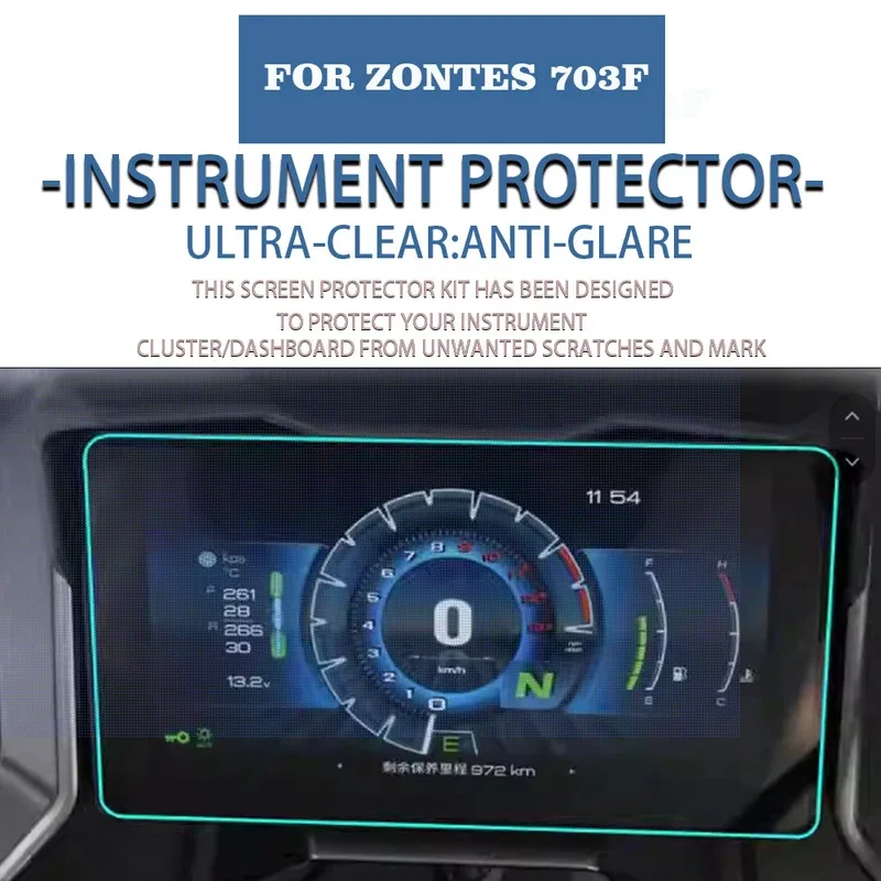 

Аксессуары для ZONTES 703F, модифицированные для мотоциклетных инструментов, защитный экран из ТПУ, водонепроницаемый Pelula с защитой от царапин