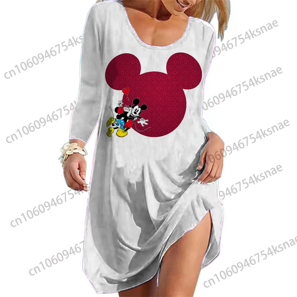 

Disney Elegant Casual Women's Dresses Woman Spring Summer 2022 Orange Dress Aestethic Chic Point Classic French Dresses Skirts