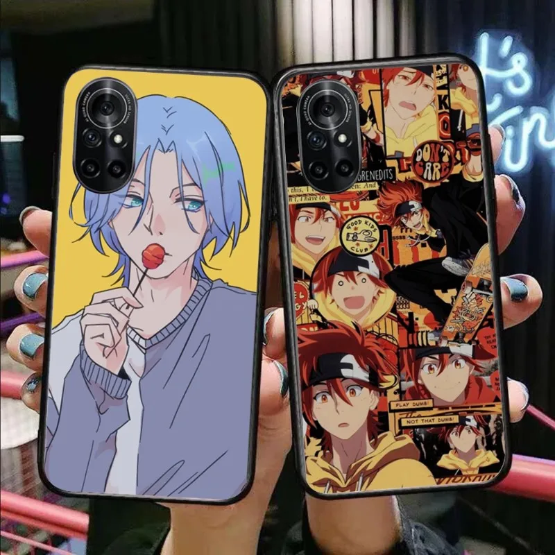 Чехол Langa Hasegawa SK8 для телефона Honor 50 20 Pro 7C 10i 8A 8X V40 30 20 X30 20 Magic 2, мягкий черный чехол для телефона