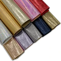 xht 1092 crack metallic pu holographic textured mirror leather faux leather fabric cotton back for making shoe upperbag30135cm