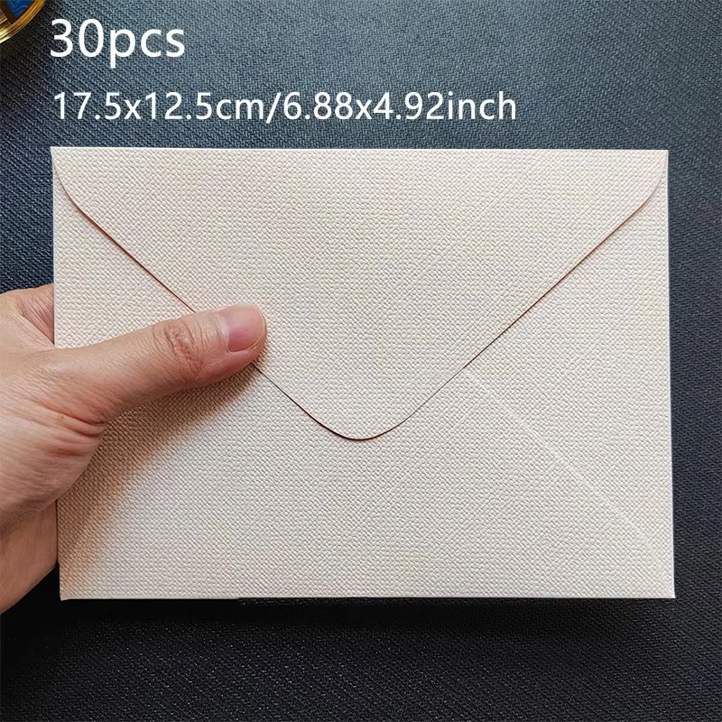 

Конверты для свадебных приглашений QKX, 30 шт., текстурная бумага