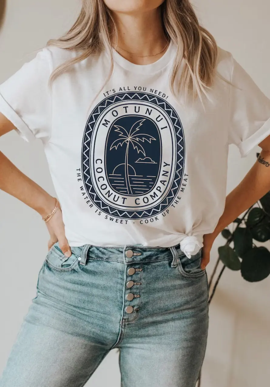 Футболка из холщового джерси Motunui Bella