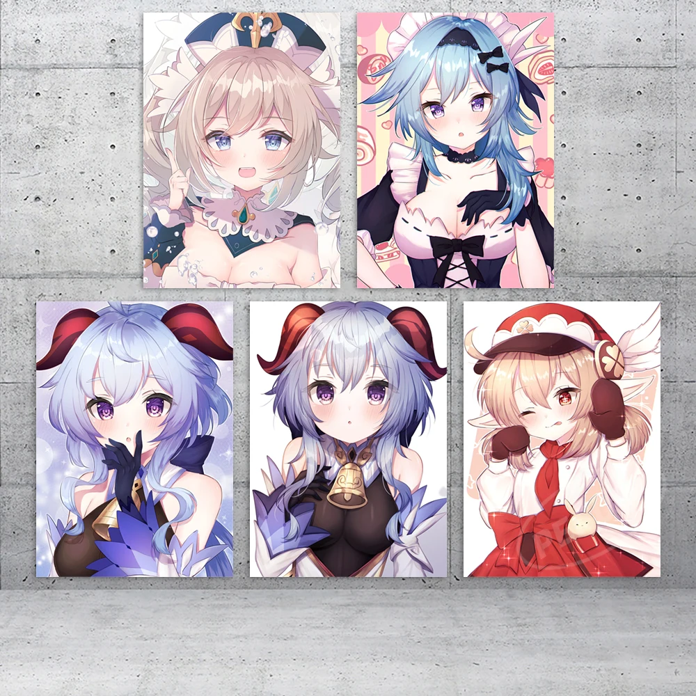 

Картины Genshin Impact Canvas Beelzebul картина Klee настенные художественные плакаты Sangonomiya Kokomi Печать Гостиная Eula домашний декор