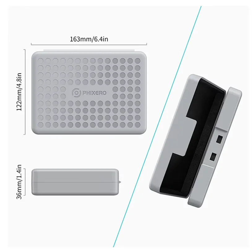 PHIXERO 3 5 M.2 Защитный ящик для жесткого диска с этикеткой SSD HDD Противоударный