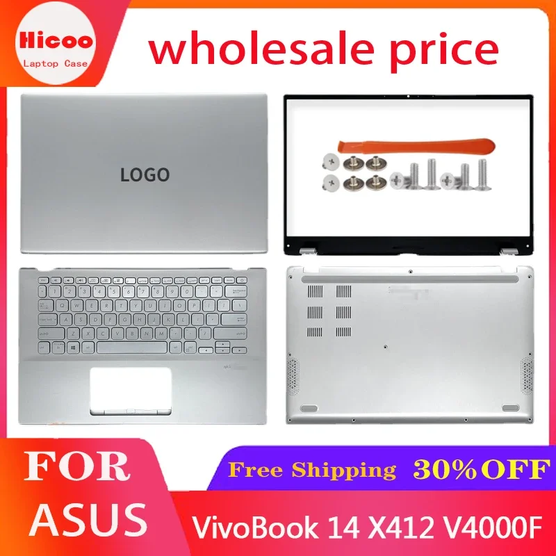 Новинка для ASUS VivoBook 14 X412 V4000F ЖК задняя крышка/передняя рамка/Подставка рук/Нижняя
