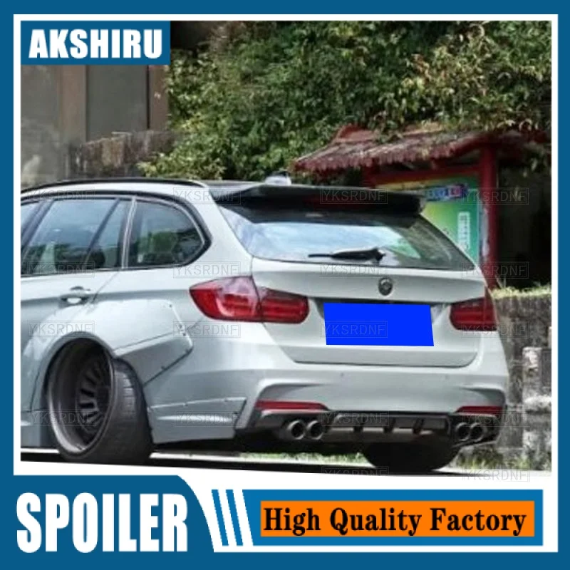 

Для BMW F31 3 серии Wagon 320i Touring оптовая продажа Задняя Крышка багажника из углеродного волокна автомобильный спойлер Ducktail Lip Wings 2013-2018