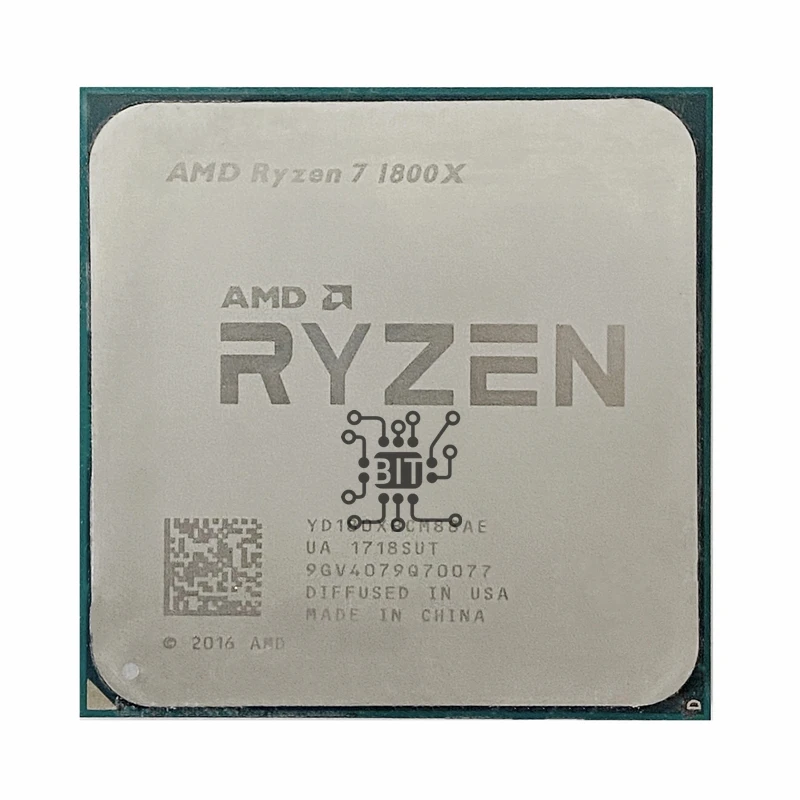 Процессор AMD Ryzen 7 1800X R7 1800X 3,6 ГГц Восьмиядерный шестнадцати-поточный ЦПУ L3 = 16M 95 Вт YD180XBCM88AE разъем AM4
