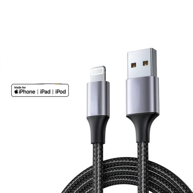 

Original for iPhone Charger USB to Lightning Cable USB Cable For iPhone 13 12 11 Pro Max MFi 2.4A Fast Charging Phone Data Cable