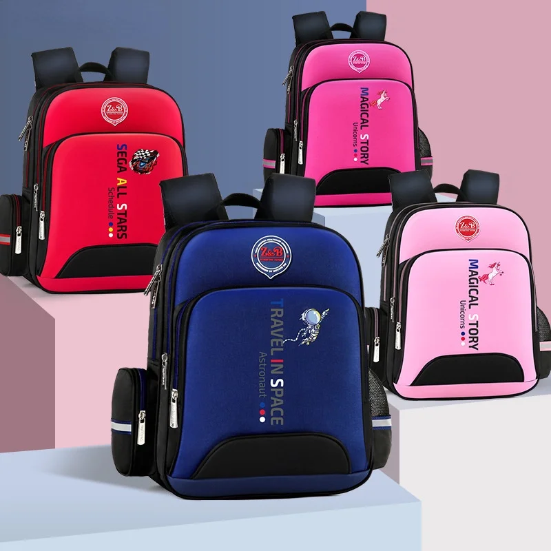 Large Capacity Girls Unicorn Boys Astronaut Space Fashion Schoolbags New Children Cute Cartoon Backpacks for Grade 1-6 Students