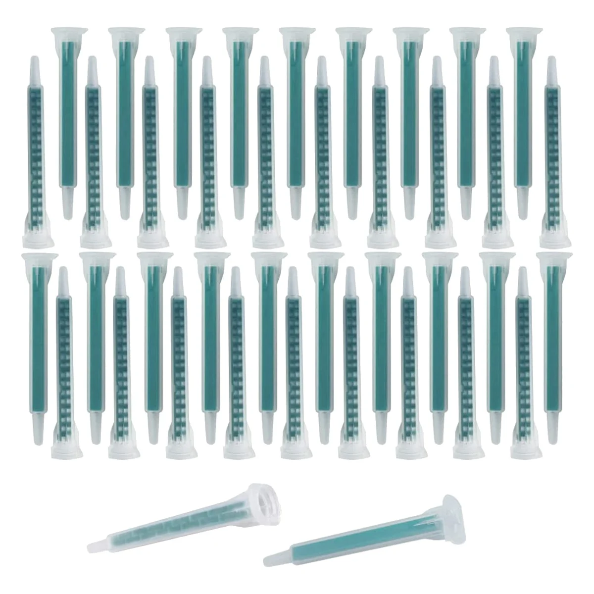

40 Piece Epoxy Mixing Nozzle Electrostatic Mixing Nozzle Tip 50Ml/1.7Oz (1:1/1:2 Ratio) 16 Elements
