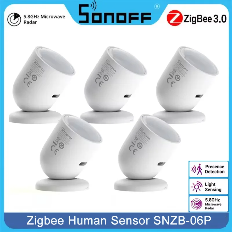 Датчик присутствия человека SONOFF SNZB-06P Zigbee
