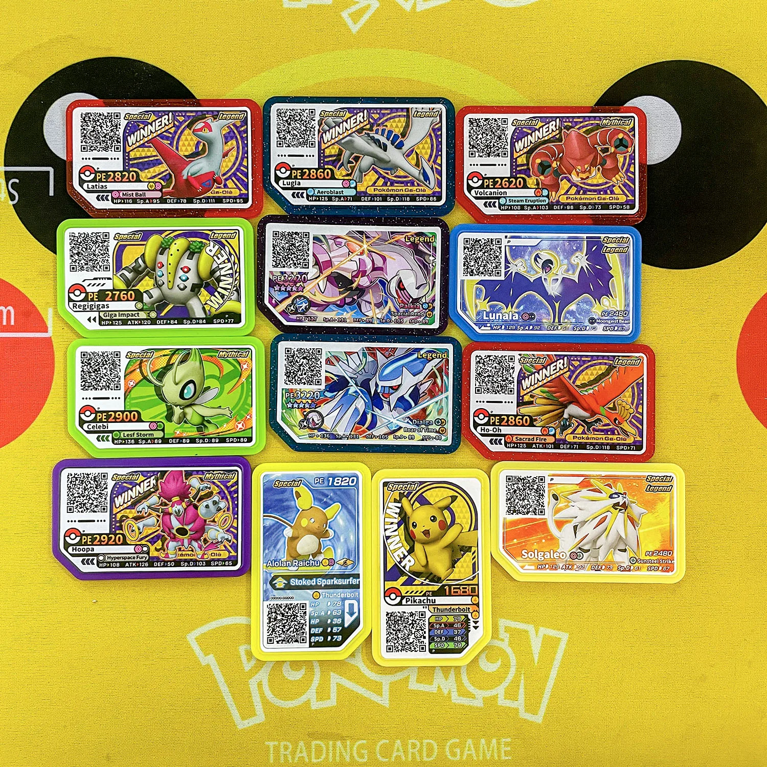 

Диски Pokemon Gaole специальные Ga ole Kyurem Reshiram аркадная игра QR карты палкиа диалга Акция Giratina pikachu детские подарки