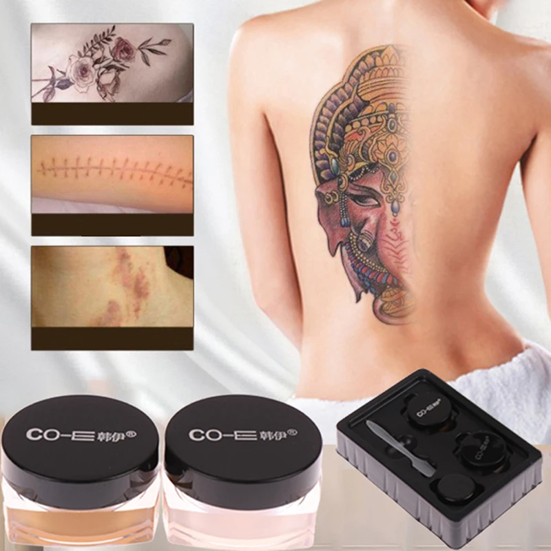 

Concealer Cream Tattoo Cover Scar Birthmarks Vitiligo Waterproof Concealer Kit