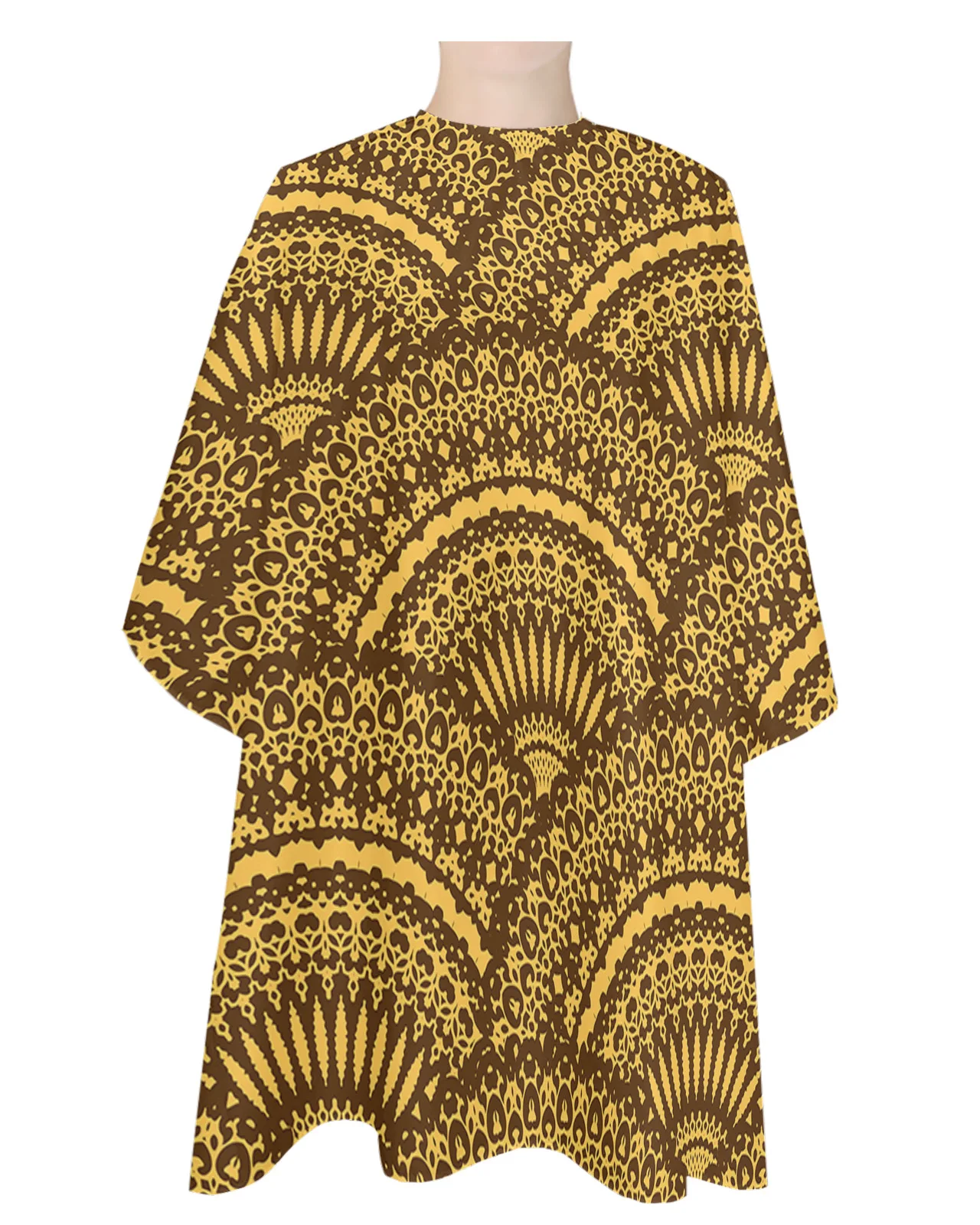 

Темно-коричневый кружевной водонепроницаемый парикмахерский фартук