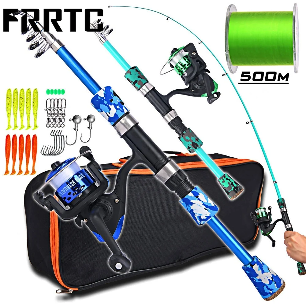 Fishing Combo Telescopic Super Light Fishing Rod and Spinnin